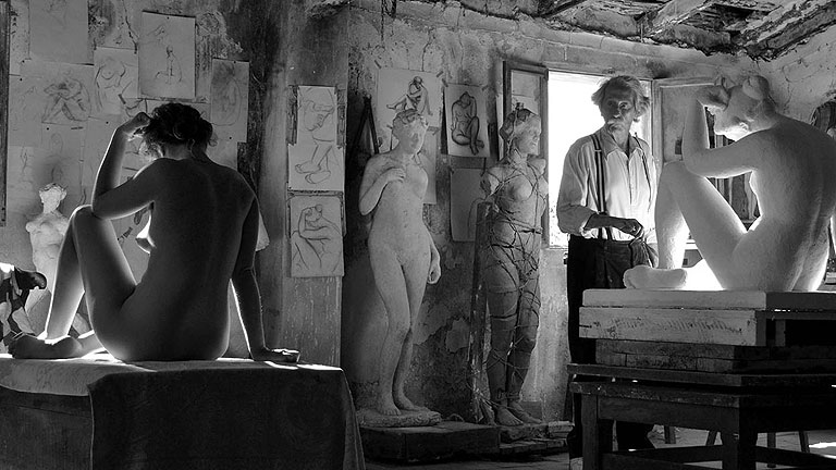 Fotograma del artista y la modelo pelicula de Fernando Trueba